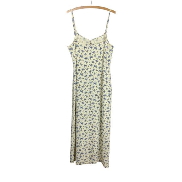 Asos Design Cream Floral Thermal Maxi Dress – Size 16 Tall - Picture 2 of 7